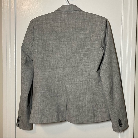 Banana Republic Light Grey Novelty Blazer Size 6 - Picture 4 of 5